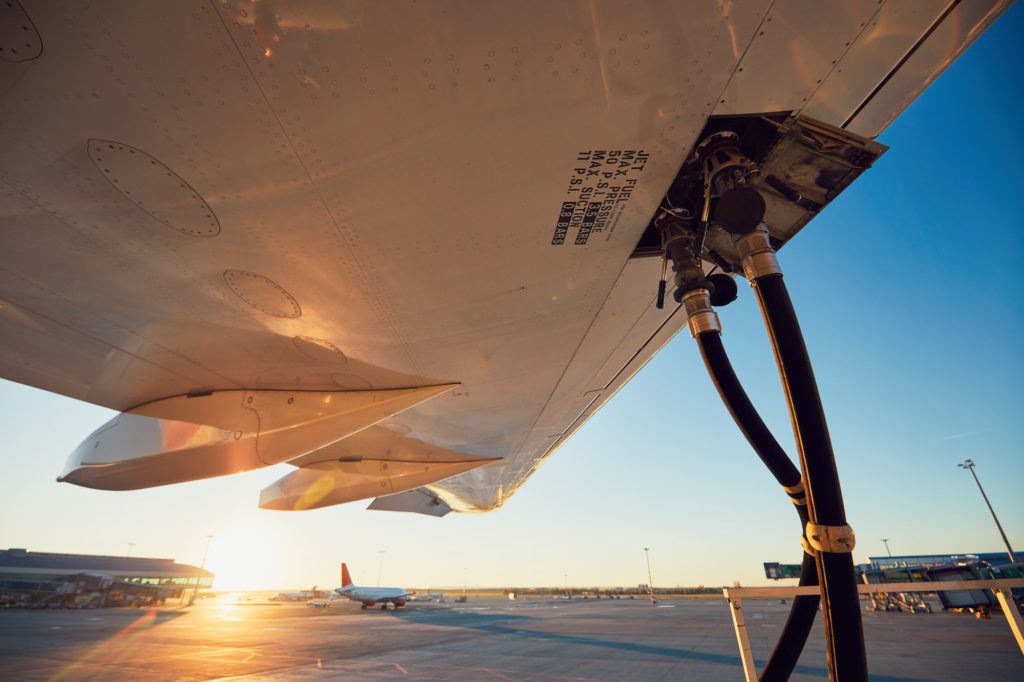 Refueling of the airplane